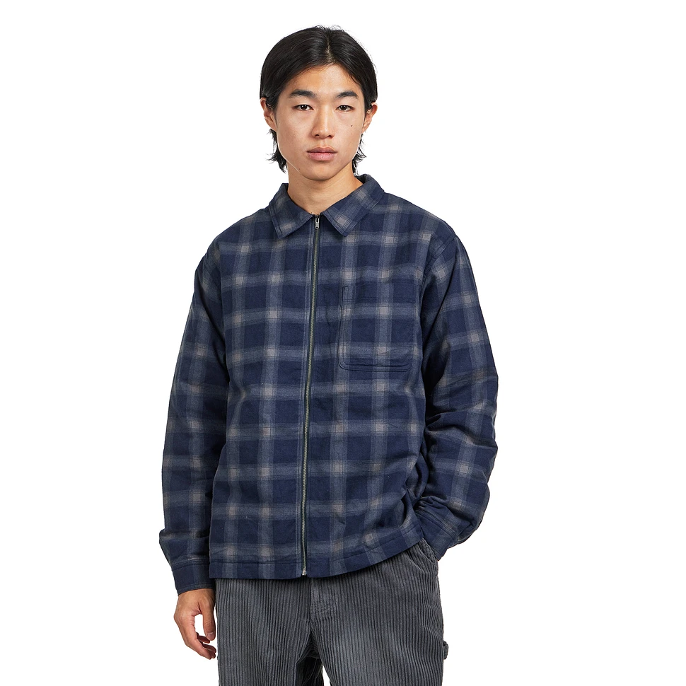 Zip-Up Insulated Flannel Shirt