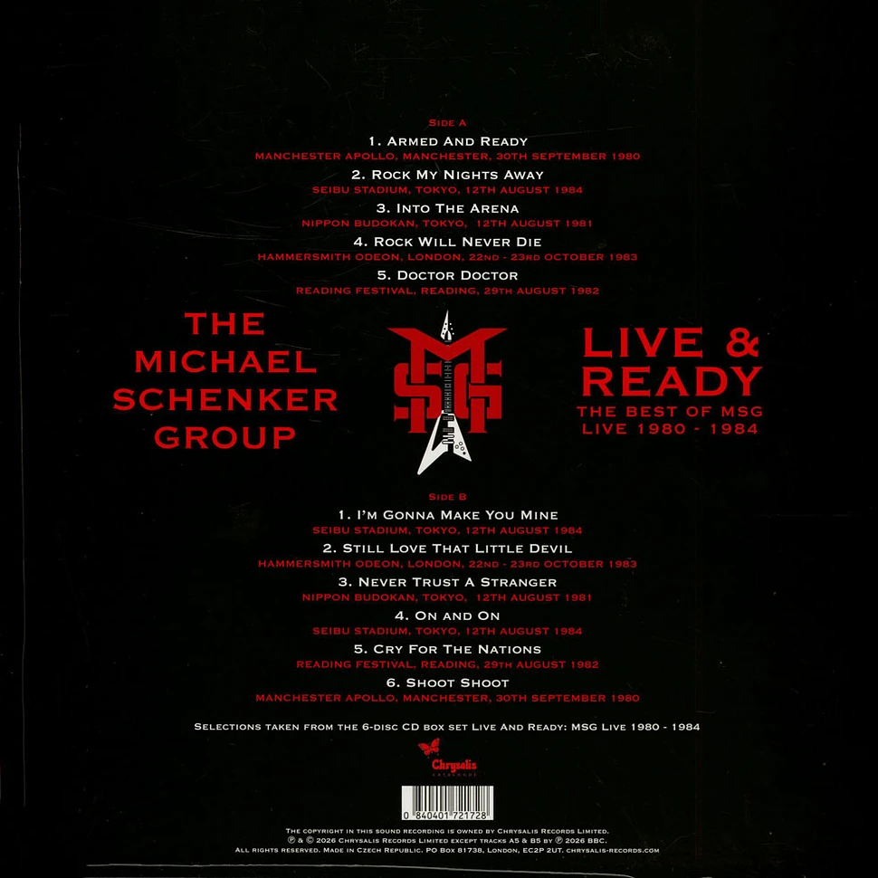 The Michael Schenker Group - Live & Ready The Best Of Msg Live