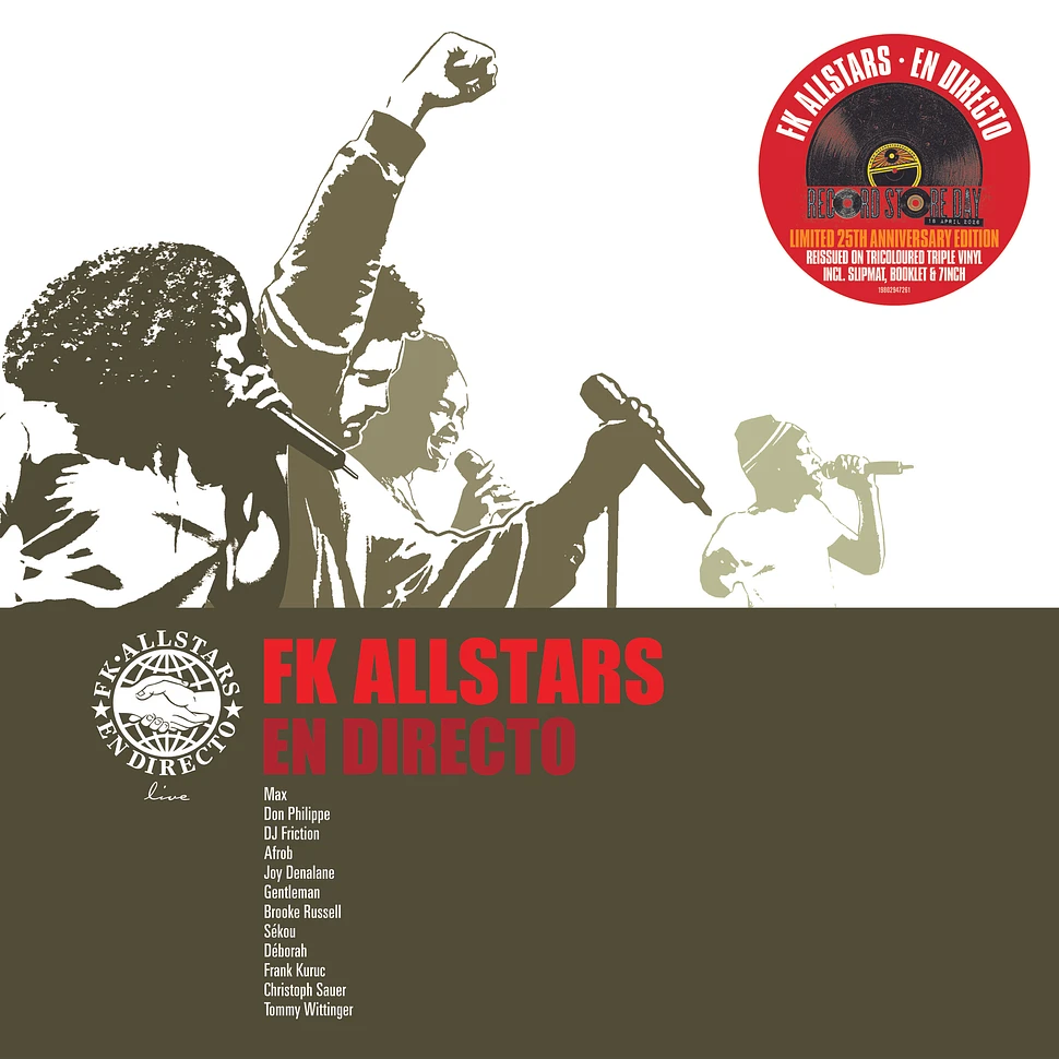 FK Allstars - En Directo 25th Anniversary Record Store Day 2026 Tri-Colored Vinyl Edition w/ Slipmat & Booklet
