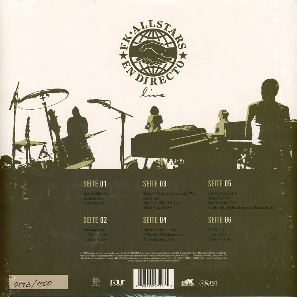 FK Allstars - En Directo 25th Anniversary Record Store Day 2026 Tri-Colored Vinyl Edition w/ Slipmat & Booklet