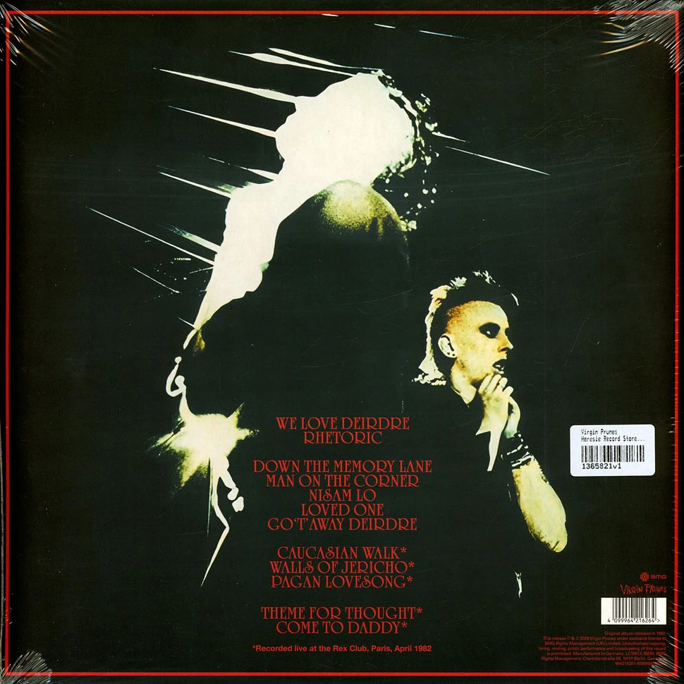 2discs LP Virgin Prunes Heresie  6421626 BMG 未開封 /00660 Virgin Prunes - Heresie Record Store Day 2026 Edition - Vinyl LP