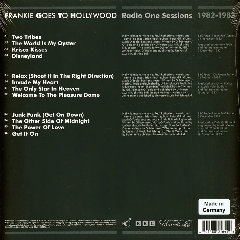 Frankie Goes To Hollywood - Radio One Sessions 1982 -1983 Record