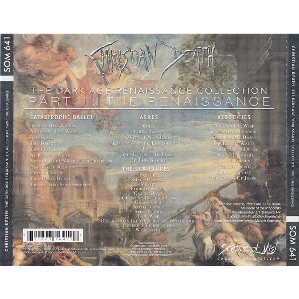 Fran Riddell Renaissance Collection Christian Death - The Dark Age Renaissance Collection Part 1: The ...