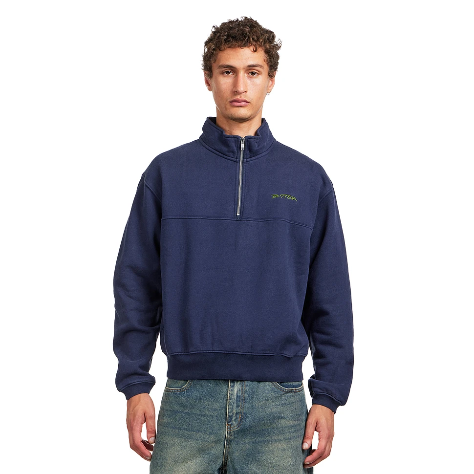 Panel 1/4 Zip Sweater
