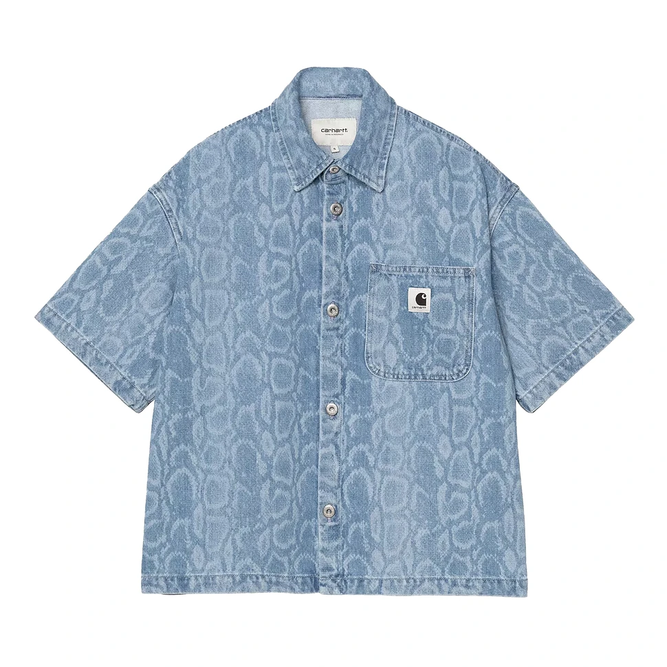 W' S/S Snake Lovilia Shirt "Smith" Denim
