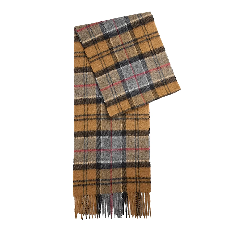 Wool Cashmere Tartan Scarf