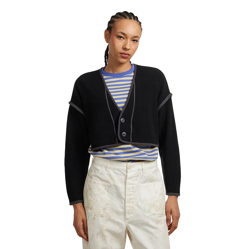 Short Military Liner Cardigan