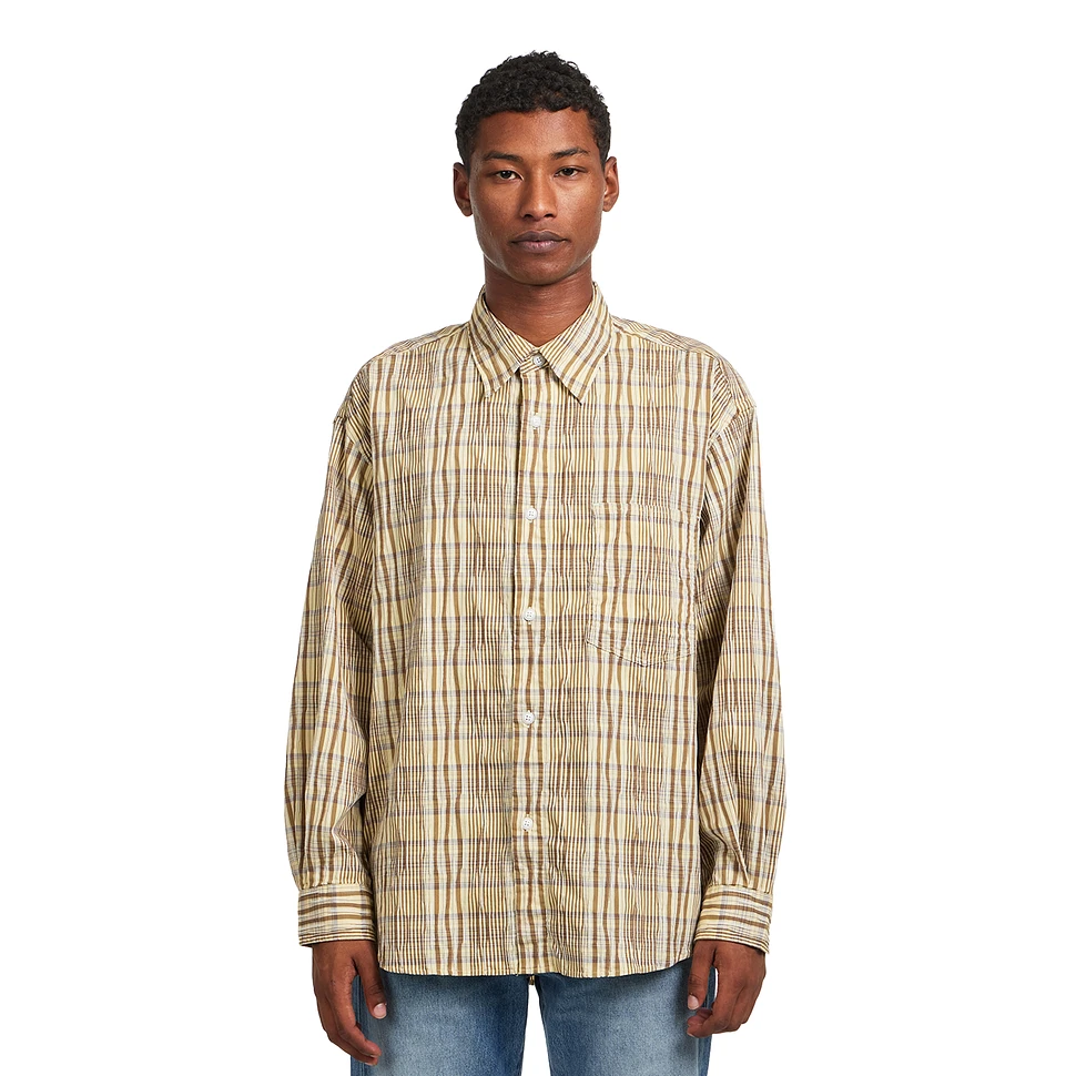 Gathered Check Shirt