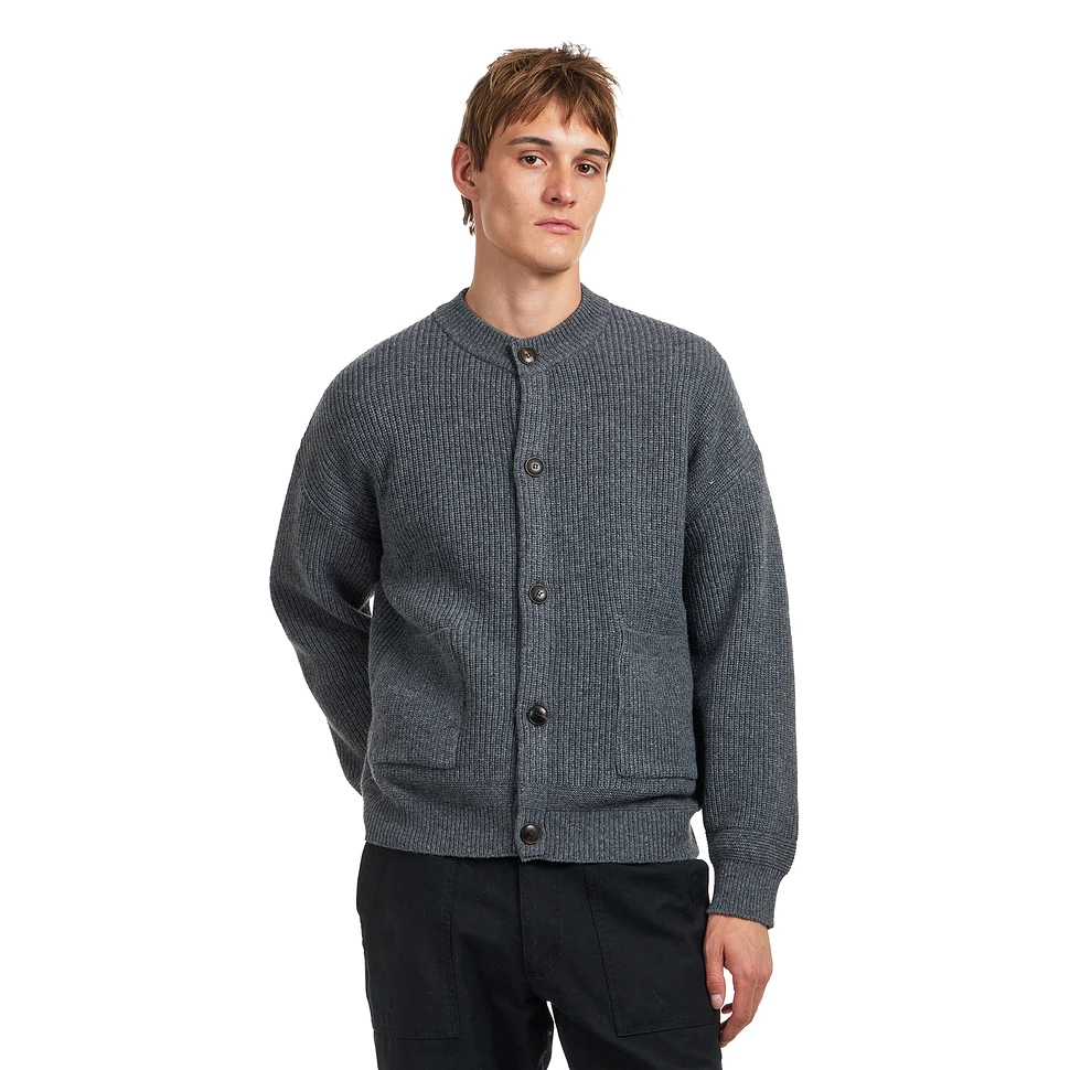 Heavy Wool Round Cardigan