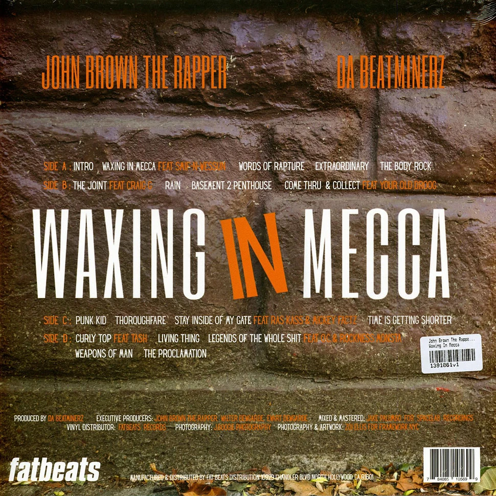 洋楽 DA BEATMINERZ / WAXING IN MECCA / 2LP John Brown The Rapper & Da Beatminerz - Waxing In Mecca - Vinyl