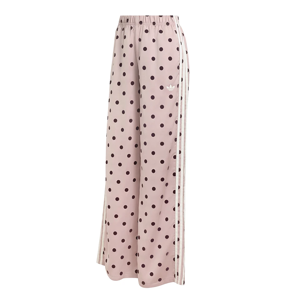 Satin Polka Dots Wide Leg Pants