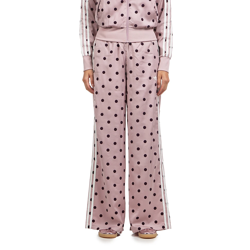 Satin Polka Dots Wide Leg Pants