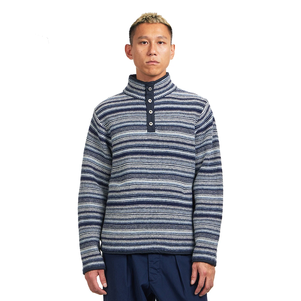 Striped Wool Knit Pullover