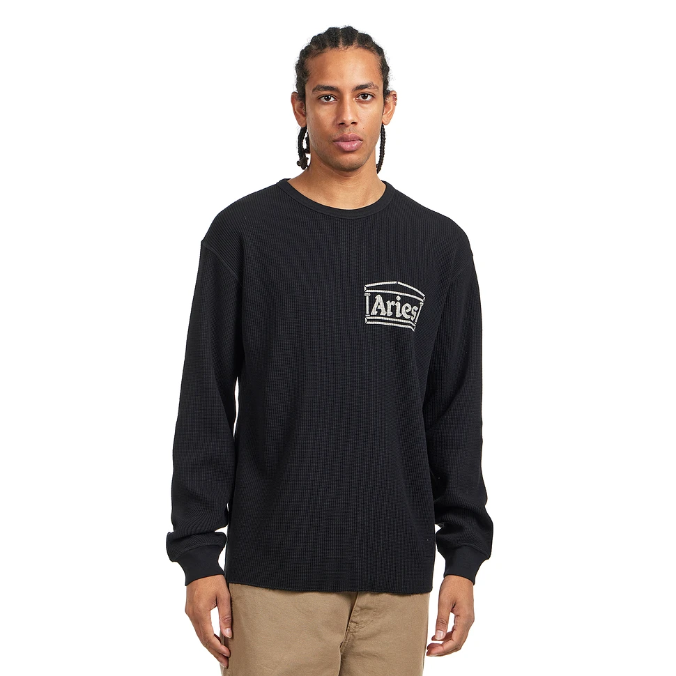 Reversible Barbed Love Temple Waffle LS Tee