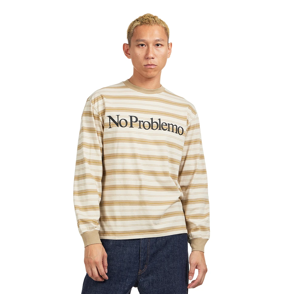 No Problemo Striped LS Tee