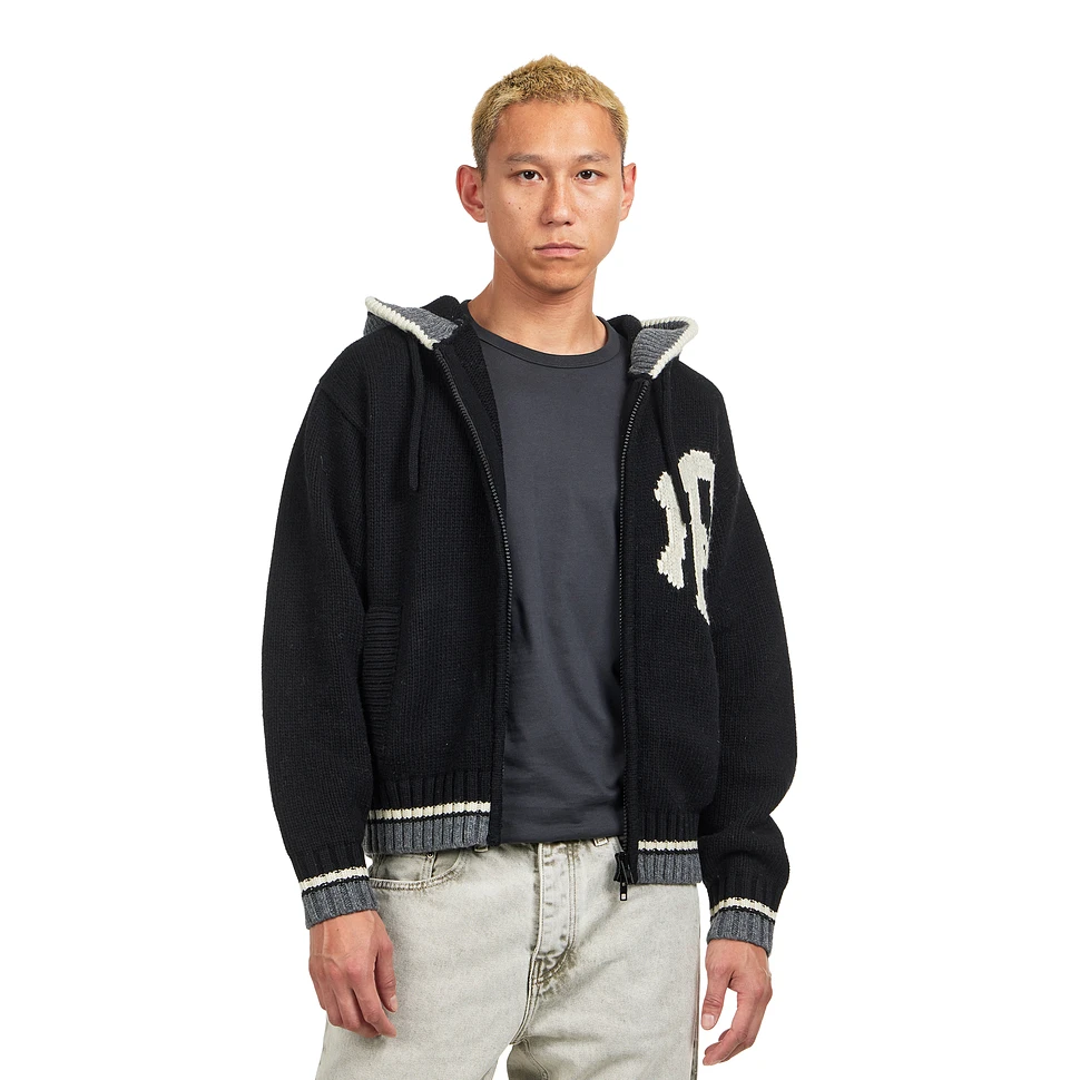 NYP Varsity Zip Through Knit