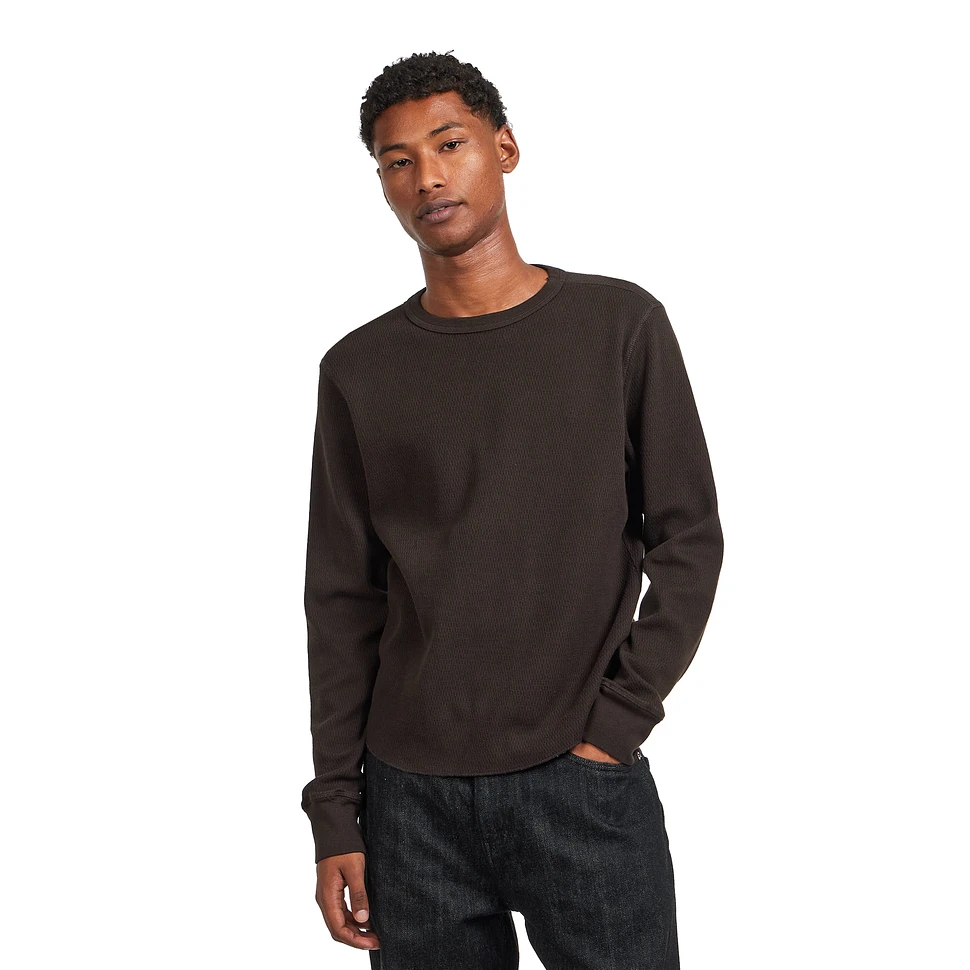 Diamond-Patterned Cotton Thermal Longsleeve