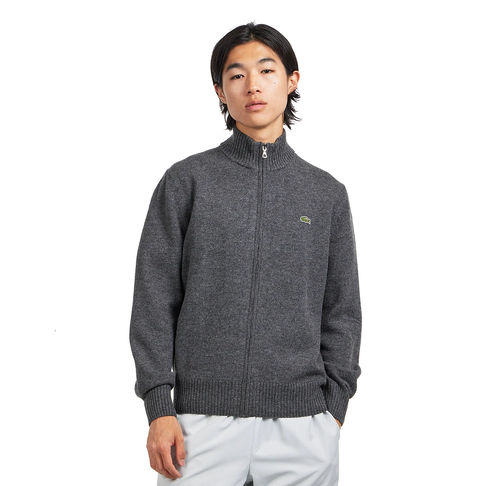 High Neck Monochrome Zipped Sweater