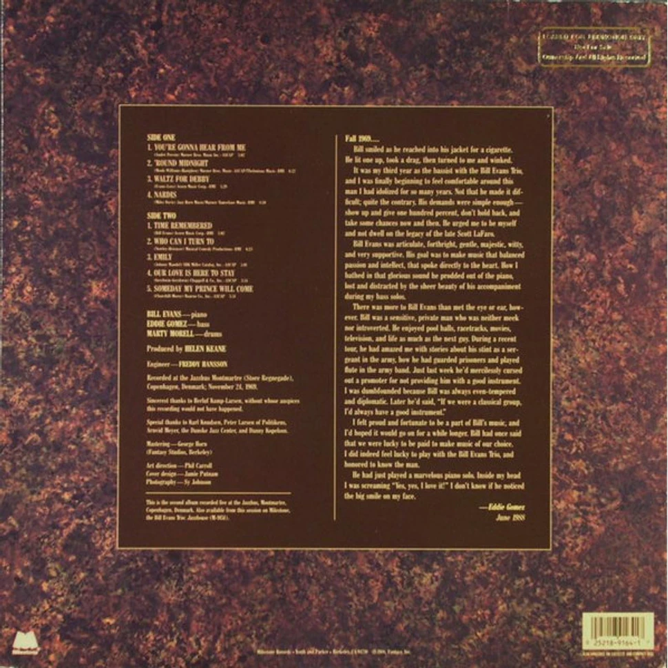 Bill Evans - You're Gonna Hear From Me - Vinyl LP - 1988 - US
